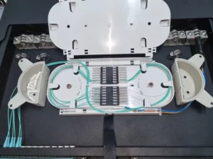 sistronic instalación fibra óptica edificios odf bandeja empalme