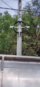 sistronic instalación aérea fibra óptica